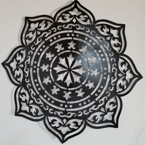 40&quot; Metal Mandala Wall Art: Zen Yoga Decor