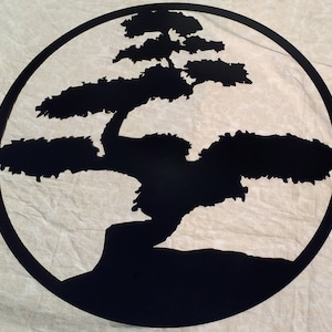 Metal Bonsai Tree decor- Black, 70 cm in Diameter (27,5 inches)