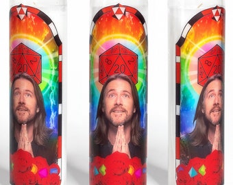 Dungeon Master Matthew Mercer Prayer Candle | Critical Role | Vox Machina | Mighty Nein | Bells Hells | DnD | GM | DM  Dungeons & Dragons