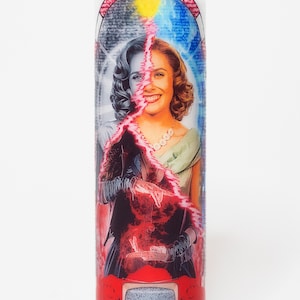 Prayer Candle of Scarlet Witch from WandaVision. 8&quot; Unscented White