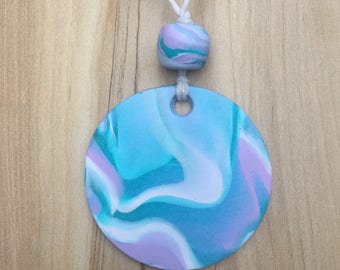 Polymer clay pendant