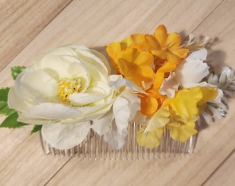 Hair comb, Floral hair comb, wedding hair comb, flower accessories, flower hair comb