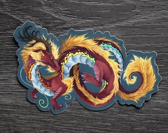 Eastern Dragon - Holographic Sticker