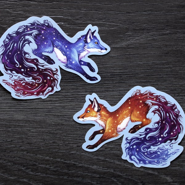 Space Fox Vinyl Stickers