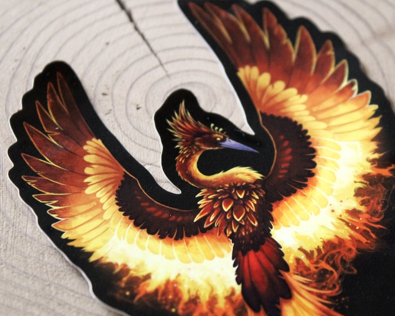 Phoenix - Vinyl Sticker - Etsy