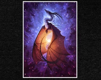 Nova - Space Dragon A4 Print