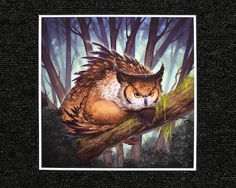 Owlbear - 8x8" and 30x30cm Print