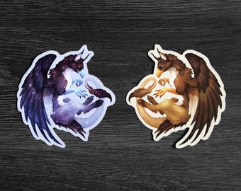 Gryphon, Night and Day - Vinyl Stickers