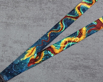 Space Themed Eastern Dragon - Lanyard