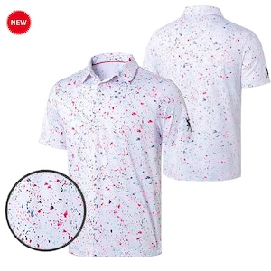 Personalized Sport Mens Golf Polo Shirt – Dry Fit Performance Short Sleeve – Moisture-Wicking Collared Shirt – Casual Sportswear for Golf