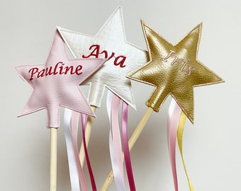 Personalized wand for kids, Magical fairy wand, Star wand for little princess, Magic wand to customize, Pretend play wand