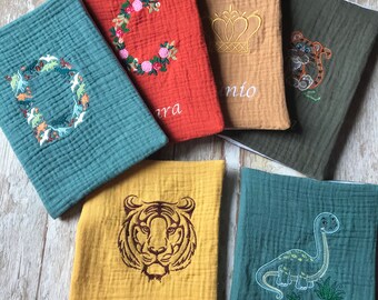 Doudous Personnalise Bavoir Bandana En Double By Lesamisdebebe