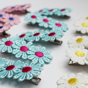 Daisy Flower Hair Clip Gift For Girls Birthday Favor Idea Wild Flowers Girl Hair Accessories Christmas Stocking Filler For Toddler Ideas