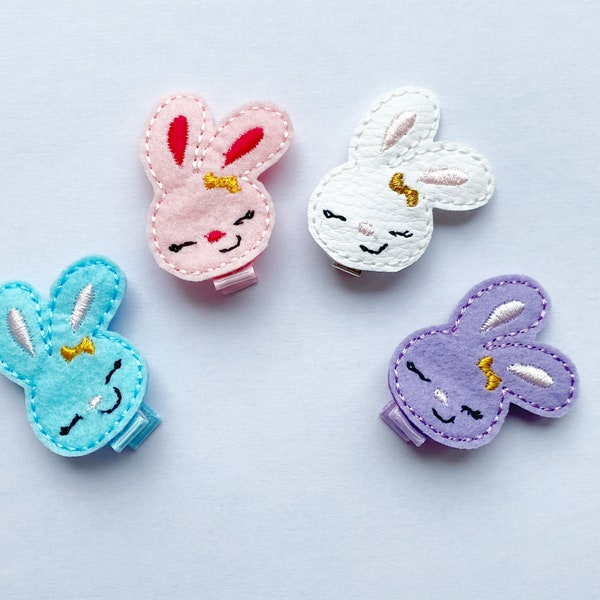 Barrettes Lapin pour Cheveux - Accessoires Enfants Cadeau Pâques Anniversaire