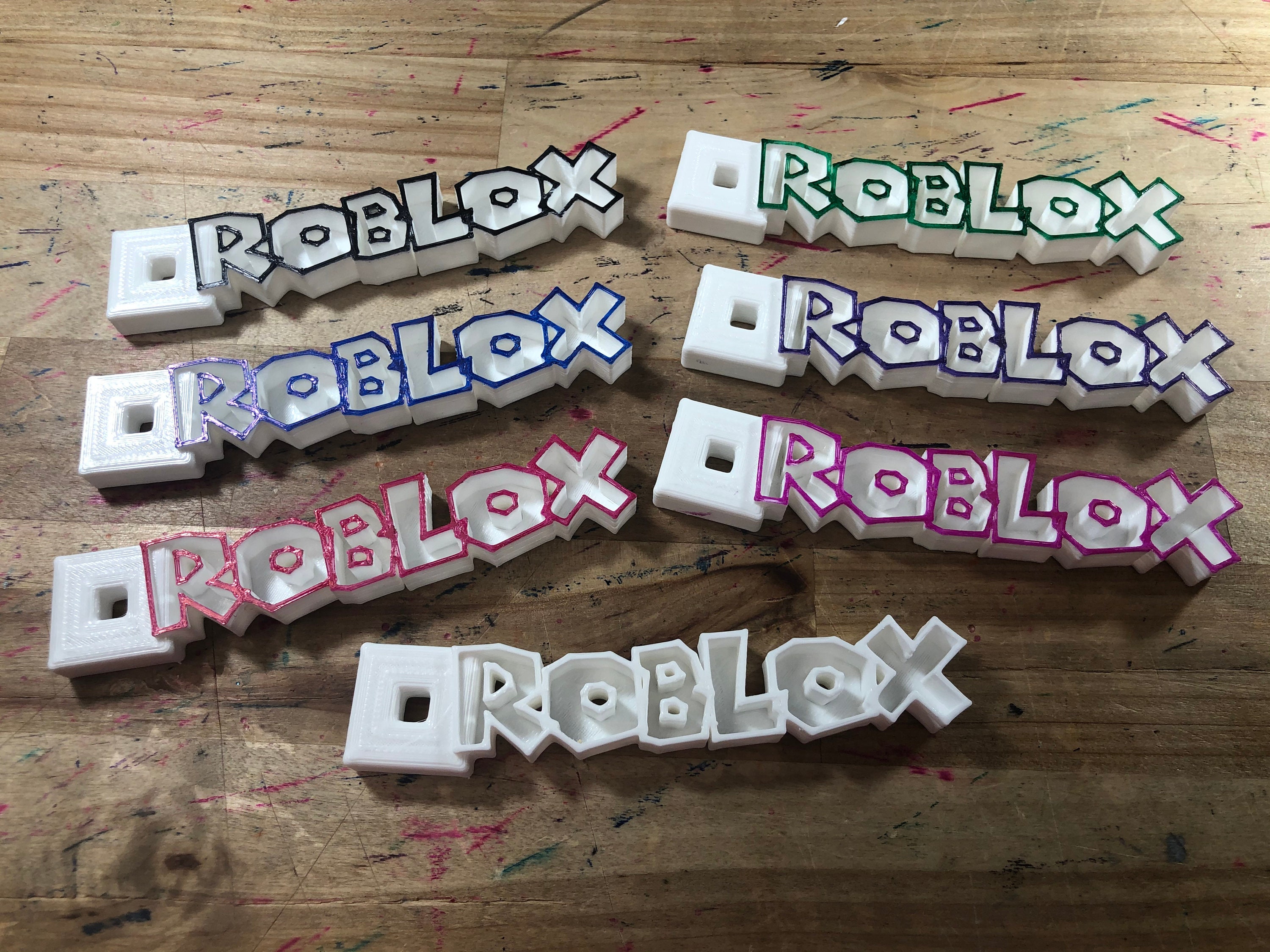ROBLOX Personalized Custom Name Tag Keychain Keyring Zipper 