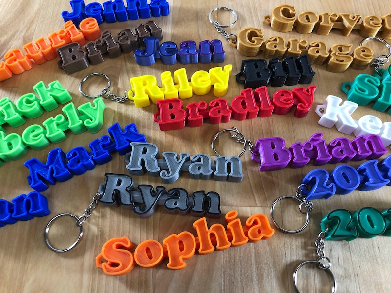 Personalized Custom Name Tag, Keychain, Keyring, Zipper Pull, Luggage or Backpack Tag 