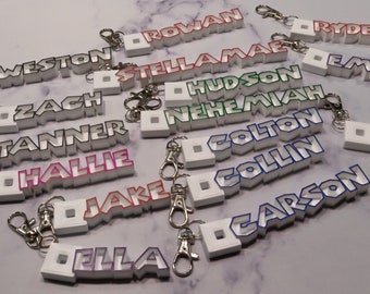 ROBLOX Personalized Custom Name Tag, Keychain, Keyring, Zipper Pull, Luggage or Backpack Tag