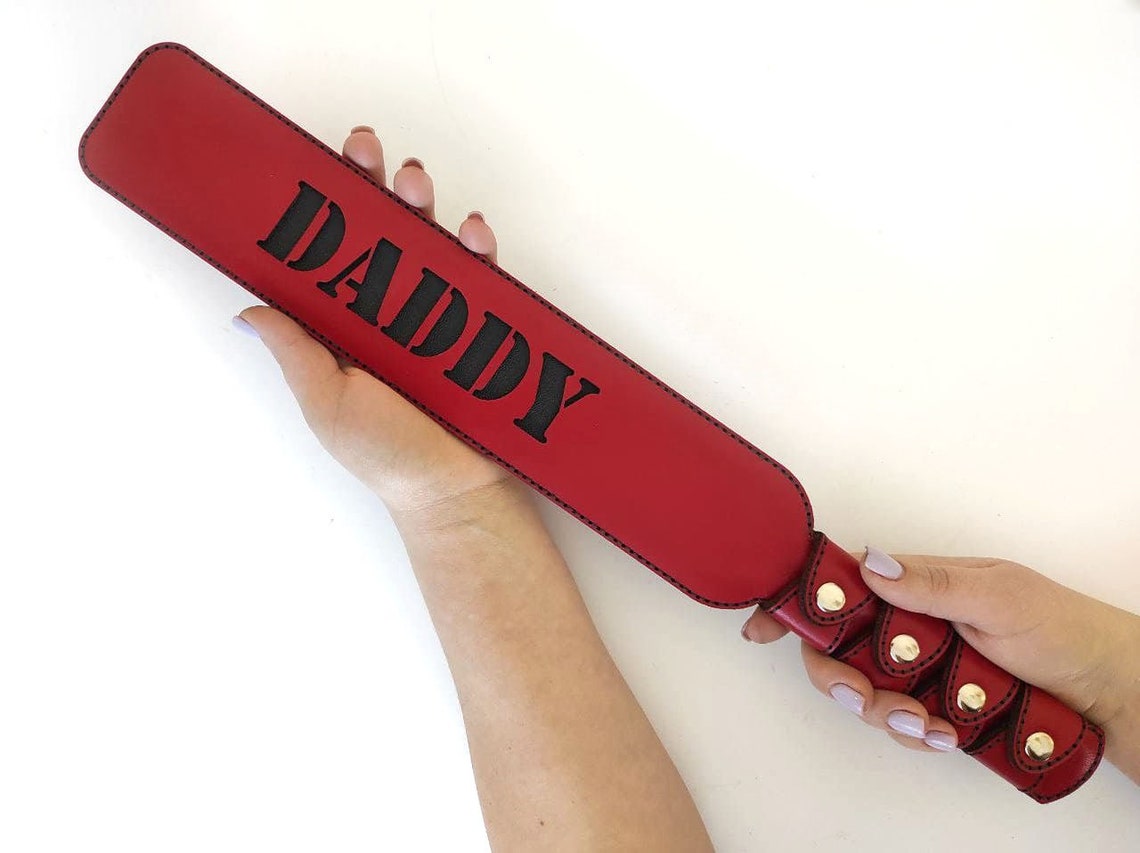Leather Paddle Tawse Daddy Handmade BDSM Paddle | Etsy