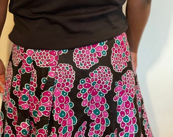 African Print Wrap Skirt