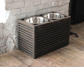 Stable & Heavy Dog Bowls 152.2oz/19 cups/4500ml, Extra large stainless steel dog food and water bowl, Raised dog feeder,Big dog bowl