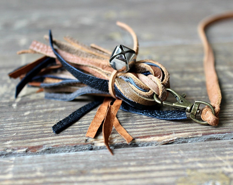 Cat toys Leather cat wand. Cat wand toys toys for cats Etsy