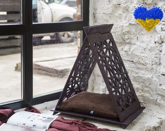 Pet Teepee Bed Ready to Ship, SALE, In Stock Cat Play Furniture