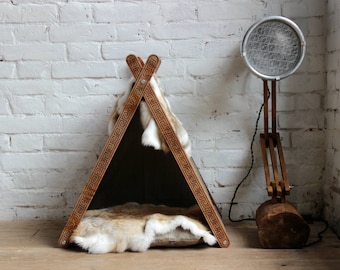 Cat house - Cat teepee (Original edition). Cat furniture, kitty house, pet house, modern cat furniture, pet cat house, cat bed house