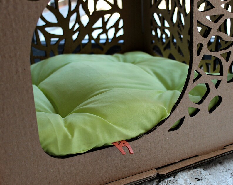 Cardboard cat house Cardboard cat box cat playhouse Etsy