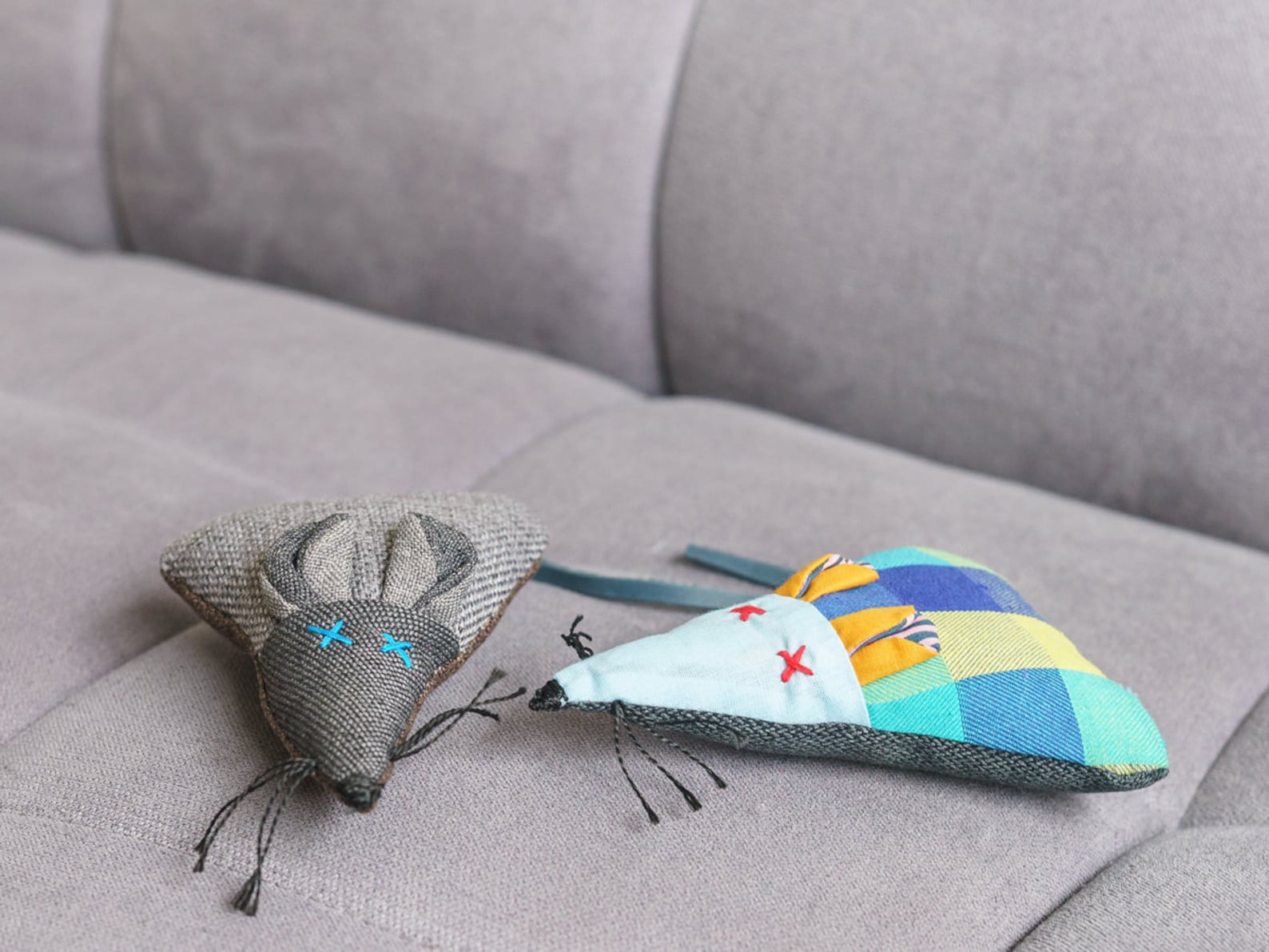 Cat Toy Stuffed Mouse Kitten Toy Sturdy Fabric Cat Toybest Etsy