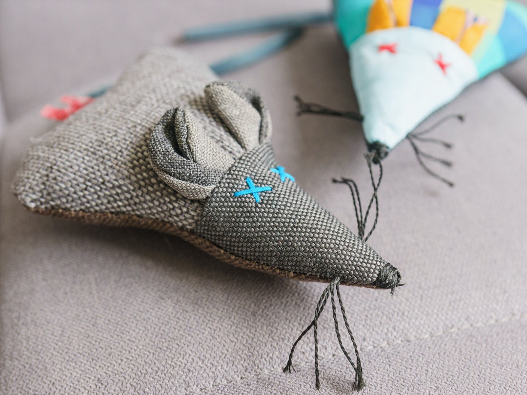 Cat Toy Stuffed Mouse, Kitten Toy, Sturdy Fabric Cat Toy,best Toys for