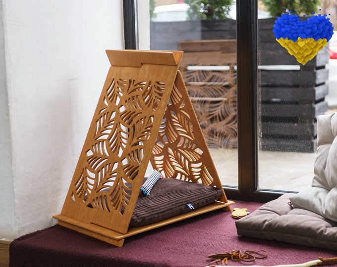 Cat Teepee House Ready to Ship, SALE, in Stock Cat Play Furniture Etsy