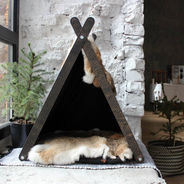 Cat house - Cat teepee (Original edition). Cat furniture, kitty house, pet house, modern cat furniture, pet cat house, cat bed house
