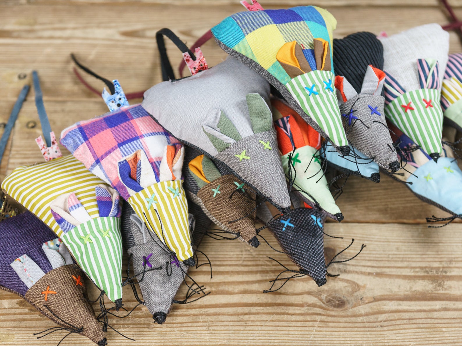 Cat Toy Stuffed Mouse Kitten Toy Sturdy Fabric Cat Toybest Etsy