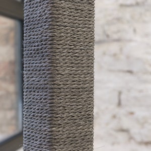 Cat scratching post Zig Zag 28.3 inch. Cat scratcher, modern cat furniture, modern cat tree, scratching post, cat scratching furniture. Graffit Grey