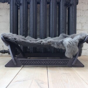 Hamaca ergonómica para gatos – Piel de conejo, color exclusivo