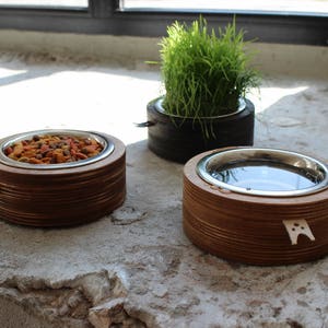Cat bowls - Solid Single Stand (1pc). Cat food bowls, cat dishes, kitten bowl, designer cat bawls, cat food and water bowls