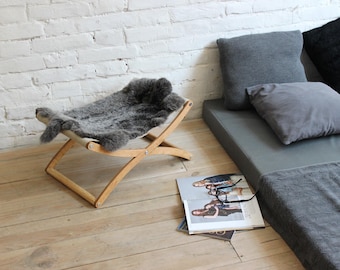 Cat hammock - X cat bed (Lapin). Cat furniture, cat beds, cat hammock bed, pet beds, pet furniture, gift for cat lover, pet gifts, cat gift