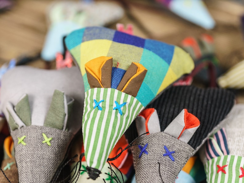 Cat Toy Stuffed Mouse Kitten Toy Sturdy Fabric Cat Toybest Etsy