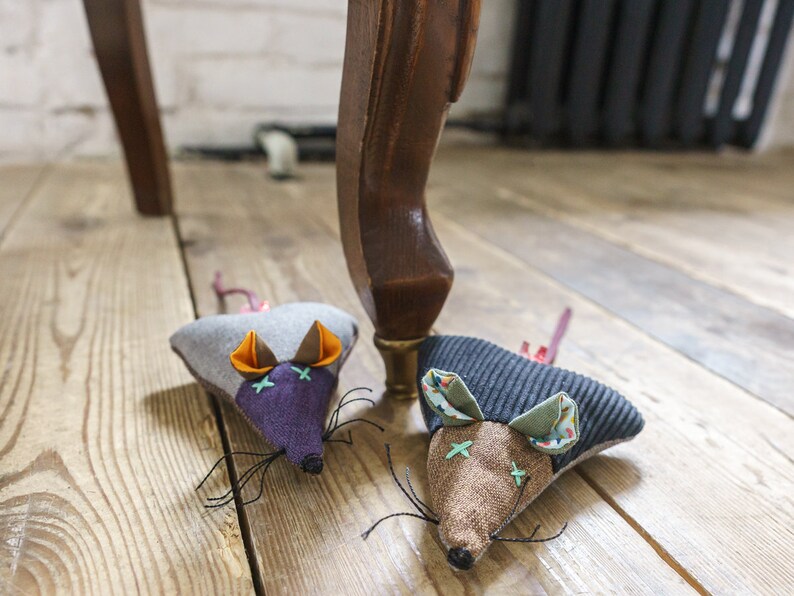 Cat Toy Stuffed Mouse Kitten Toy Sturdy Fabric Cat Toybest Etsy