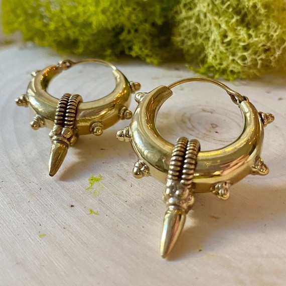 Statement tribal earrings, boho bohemian , ethnic jewelry earrings