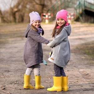 Spring cotton coat with hoodie for boys and girls. 9 colours.