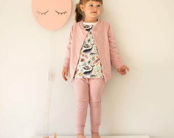 Dark Pink Cotton Baby Girl Pants: Children&#39;s Trousers with Pockets