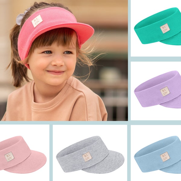 Children's headbands with visor in spring colours, Bubalove