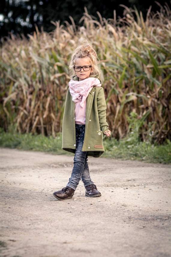 Children s Coat Girls Olive Coat Green Boys Jacket Boys Autumn Jacket Boys Clothing Boys Khaki Sweatshirt. Etsy Canada