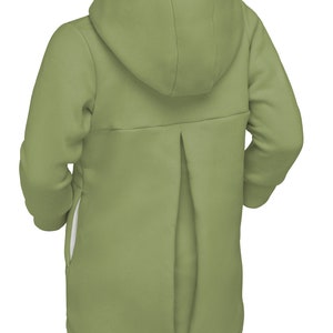 Kinderjacke, Jacke für Mädchen, Mädchenmantel, olive mantel. Bild 4