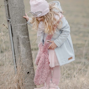 Manteau fille, veste enfant grise, manteau printemps enfant, vêtements filles, printemps unisexe, vêtements bébé mignons, manteau baptême. image 3