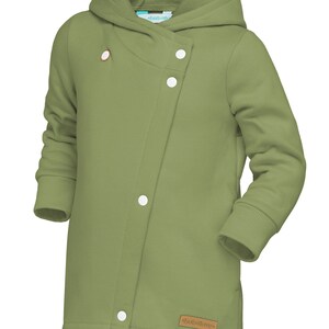 Kinderjacke, Jacke für Mädchen, Mädchenmantel, olive mantel. Bild 3