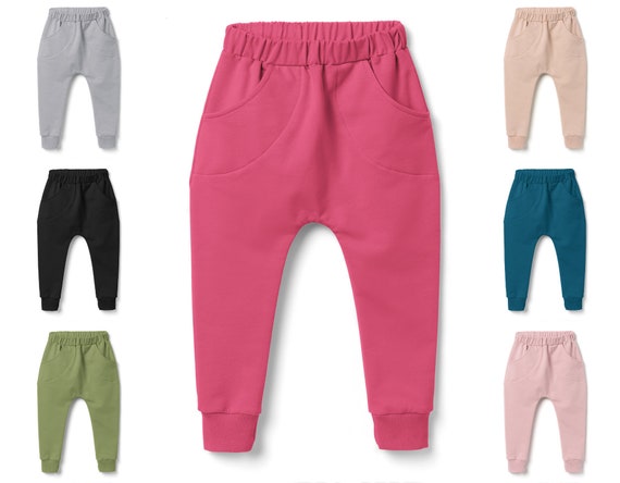 Baby girl cotton trousers clearance