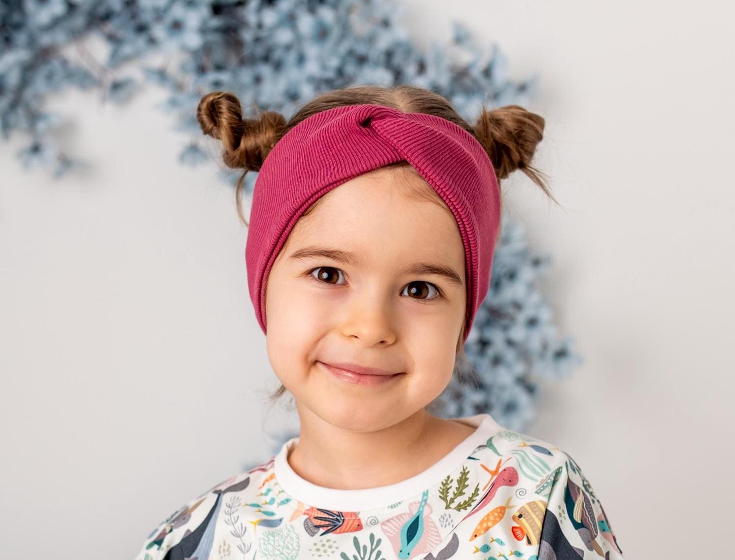 Bandeaux Bébé Tricoté - Lot De 6 | Laine Douce | Taille Ajustable | Avec Nœud