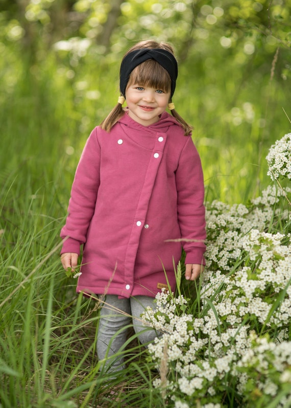 Giacca autunnale da ragazza cappotto da ragazza cappotto primaverile per bambini giacca rosa felpa con cappuccio lavorata a maglia felpa per bambini carina rosa secca. Etsy Italia